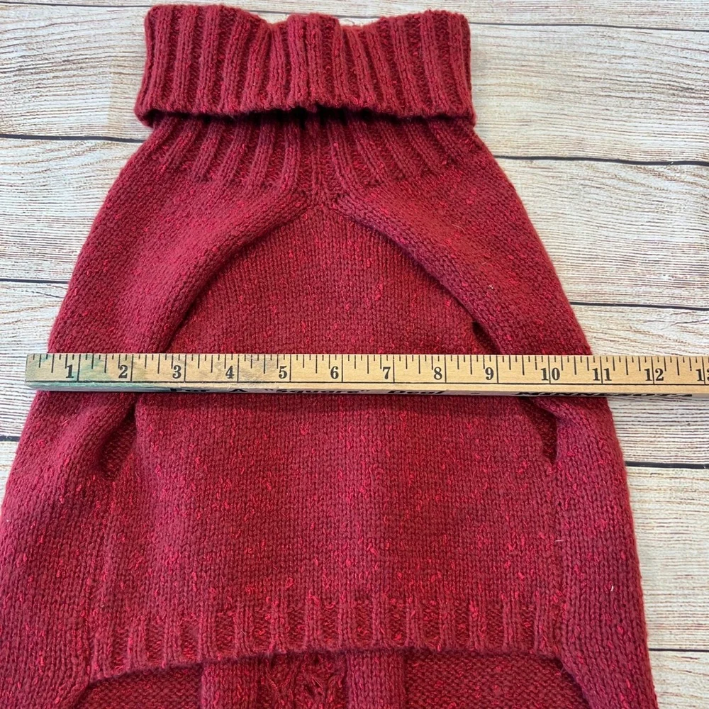 Koolaburra by UGG Red Knit‎ Dog Sweater & Collar  Bundle